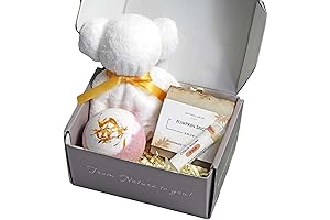 Natural Amor Pumpkin Bath Bomb and Self-Care Gift Set (Lavender Fragrance)