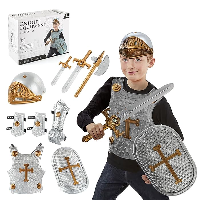 Buy Knight Armor Set For Kids, Knight Costume For Kids With battle axe