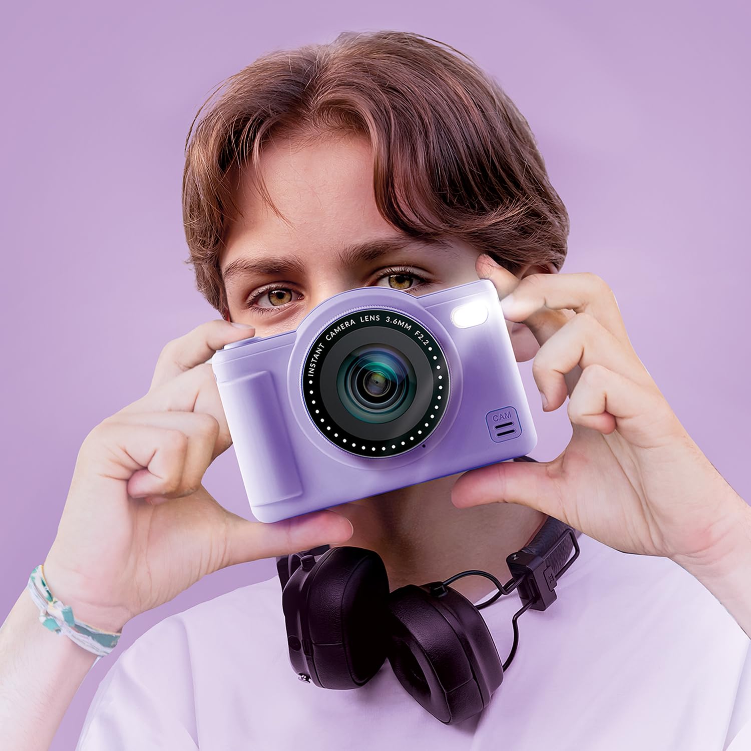 Canal Toys - Photo Creator - Appareil Photo Pop Numérique Violet pour Enfants De 8 Ans Et Plus - Selfie Et Caméra Vidéo avec Filtres Amusants - Idée Cadeau Tendance À Emporter Partout - CLK 041