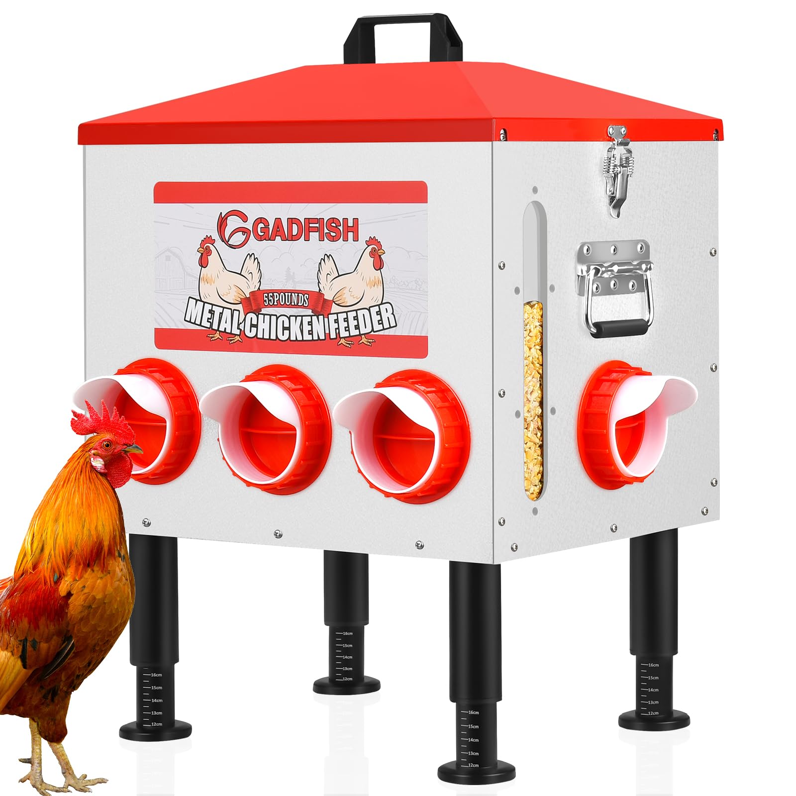 GADFISH 55 LBS Automatic Chicken Feeder