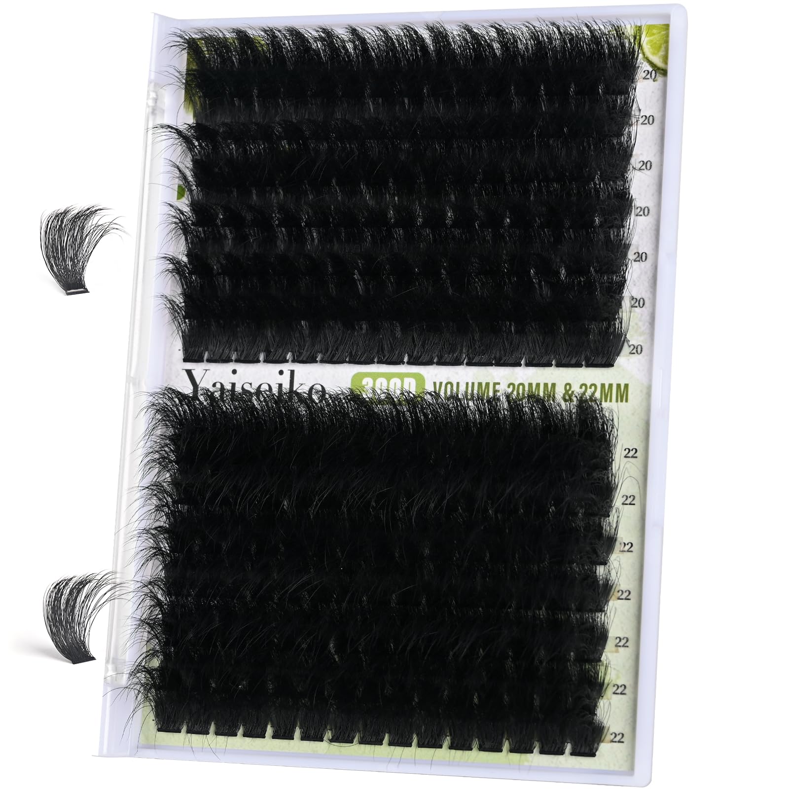 Yaiseiko Fluffy Lash Clusters - 300D Volume Eyelashes -13