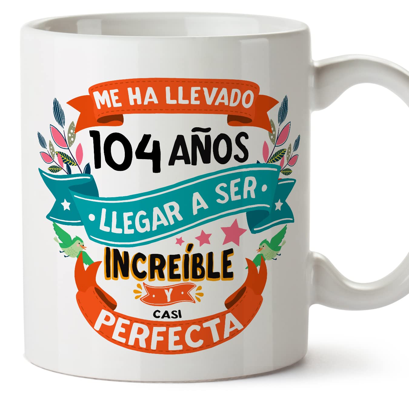 MUGFFINS Taza 80 Cumpleaños - "Me ha llevado 80 años llegar a ser increíble y casi perfecto - Regalos Desayuno Feliz Cumpleaños — view 45