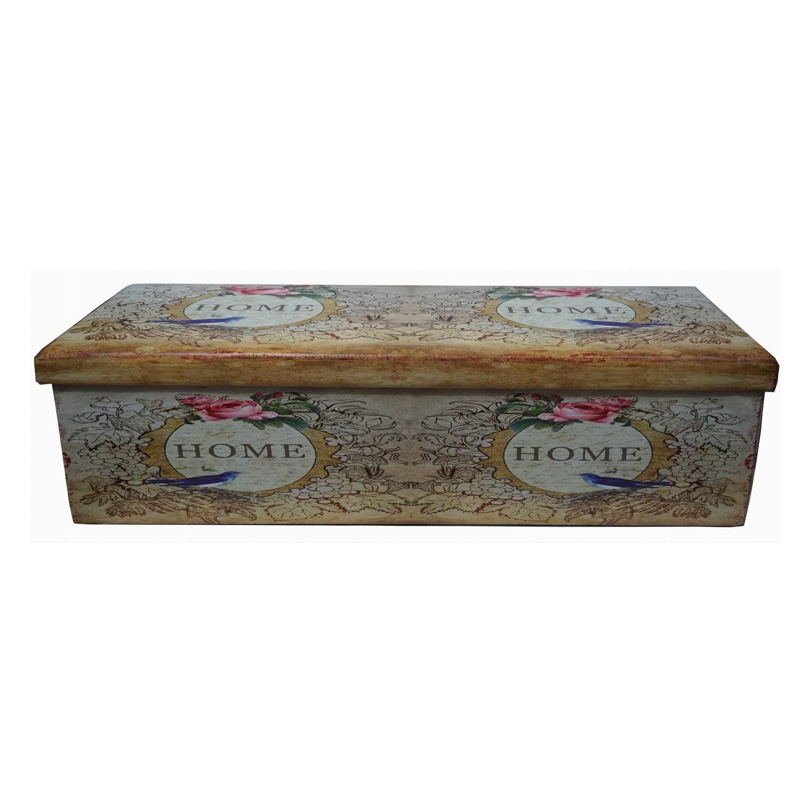 Banc de rangement en similicuir parfait pour le bout de lit
