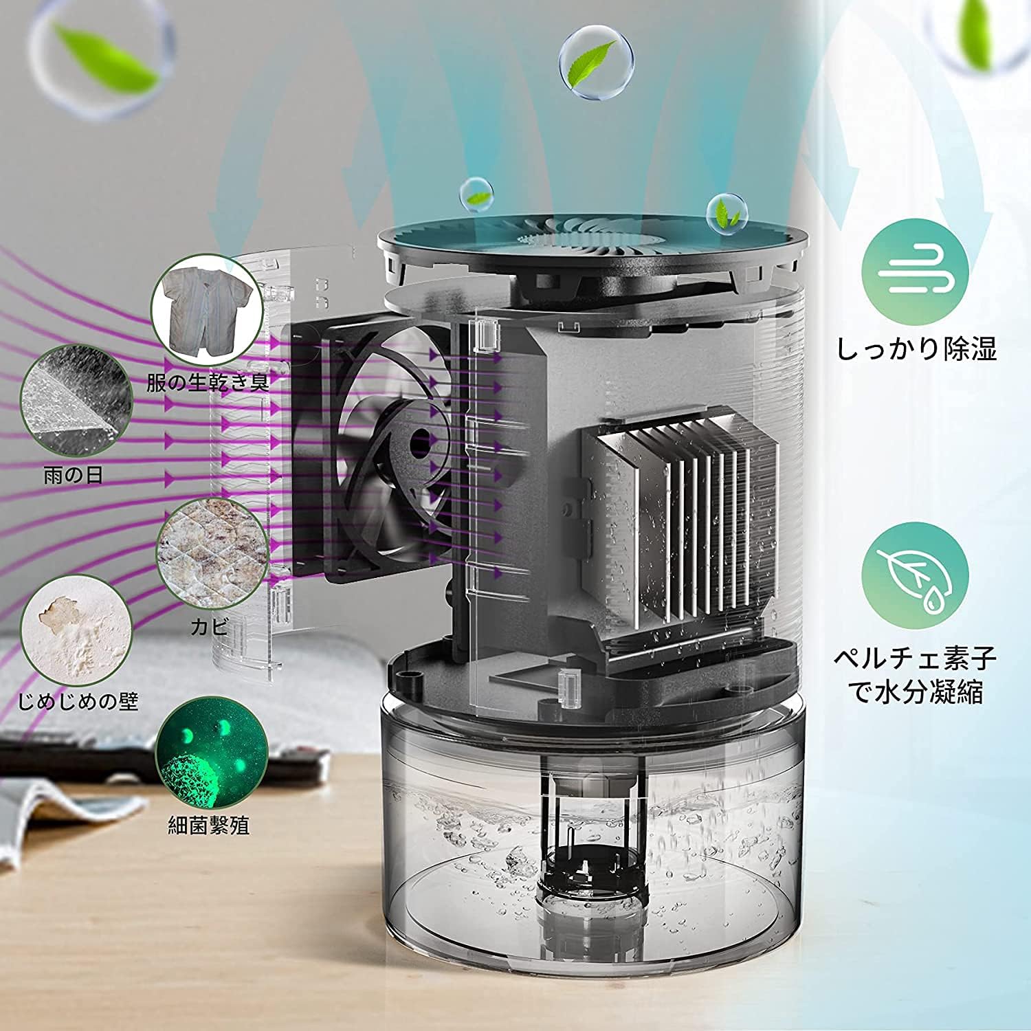 搬入設置サービス付 ❤超軽量コンパクトながらグングン除湿❣最適な