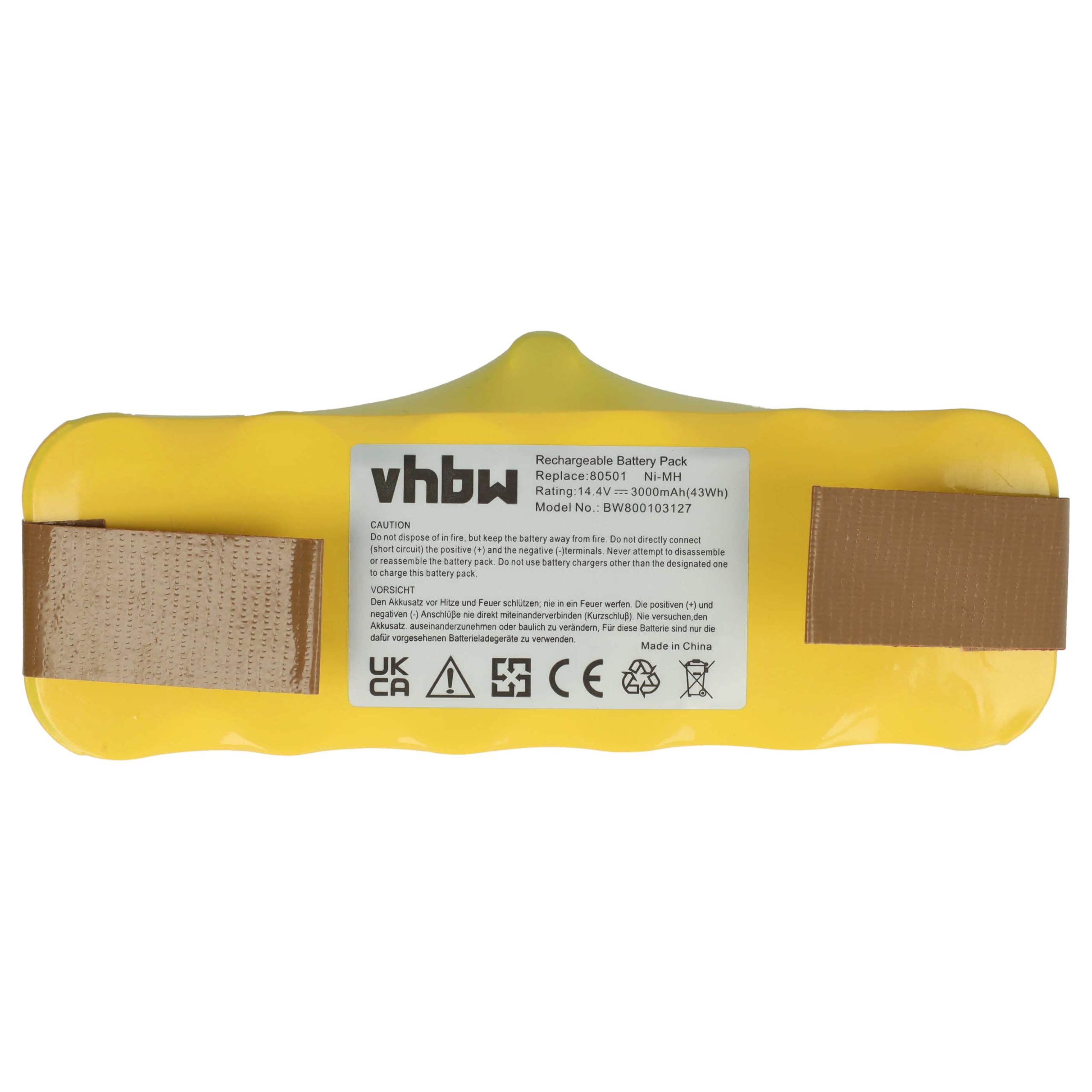 vhbw Akumulator kompatybilny z iRobot Roomba 660, 665, 670, 671, 675, 790, 966 odkurzacz Home Cleaner robot domowy (3000mAh, 14,4V, NiMH)