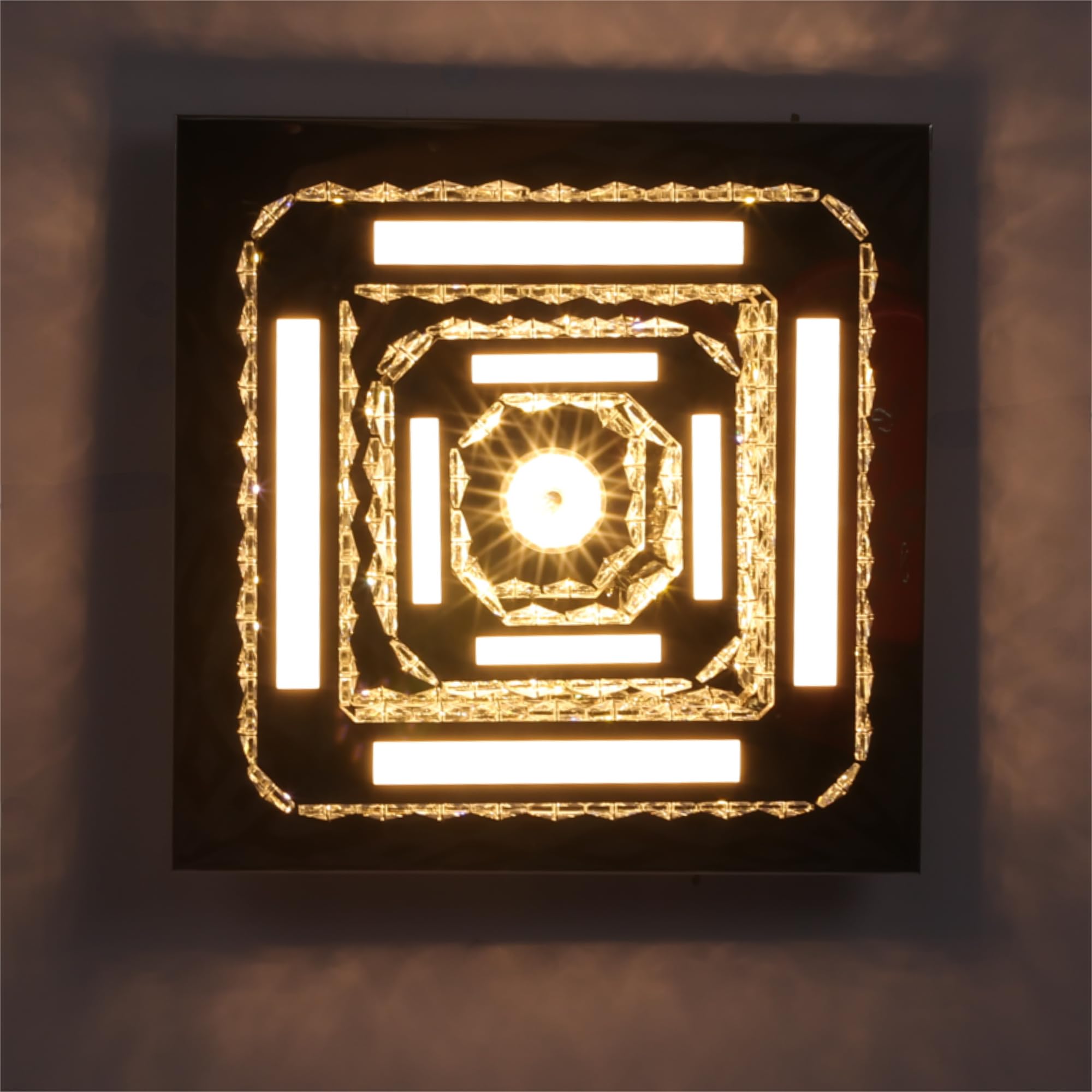 LED Kristall Deckenleuchte 29W Dimmbar mit Fernbedienung 30cm