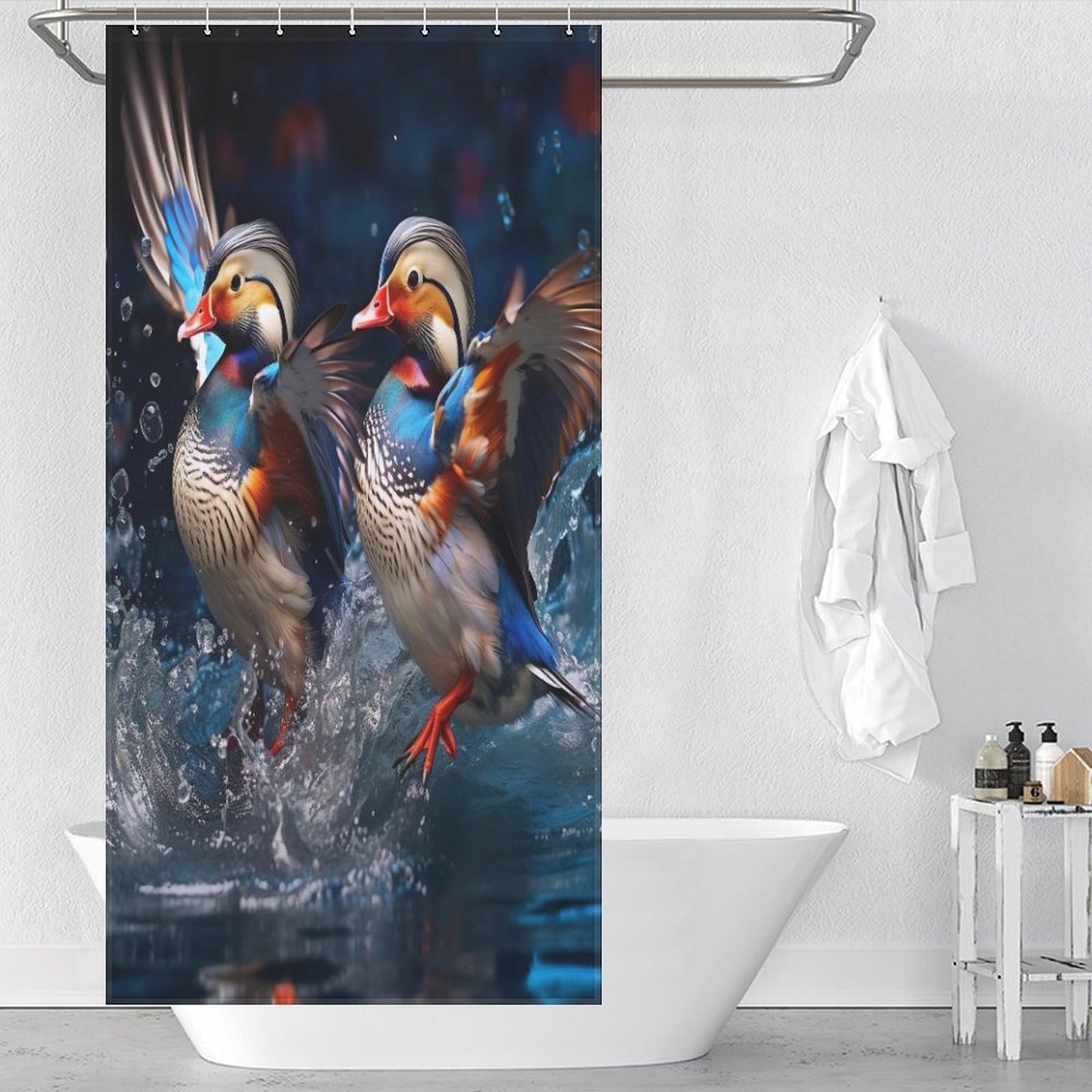 Rideau de douche 92x183 rideau de baignoire imperméable lavable