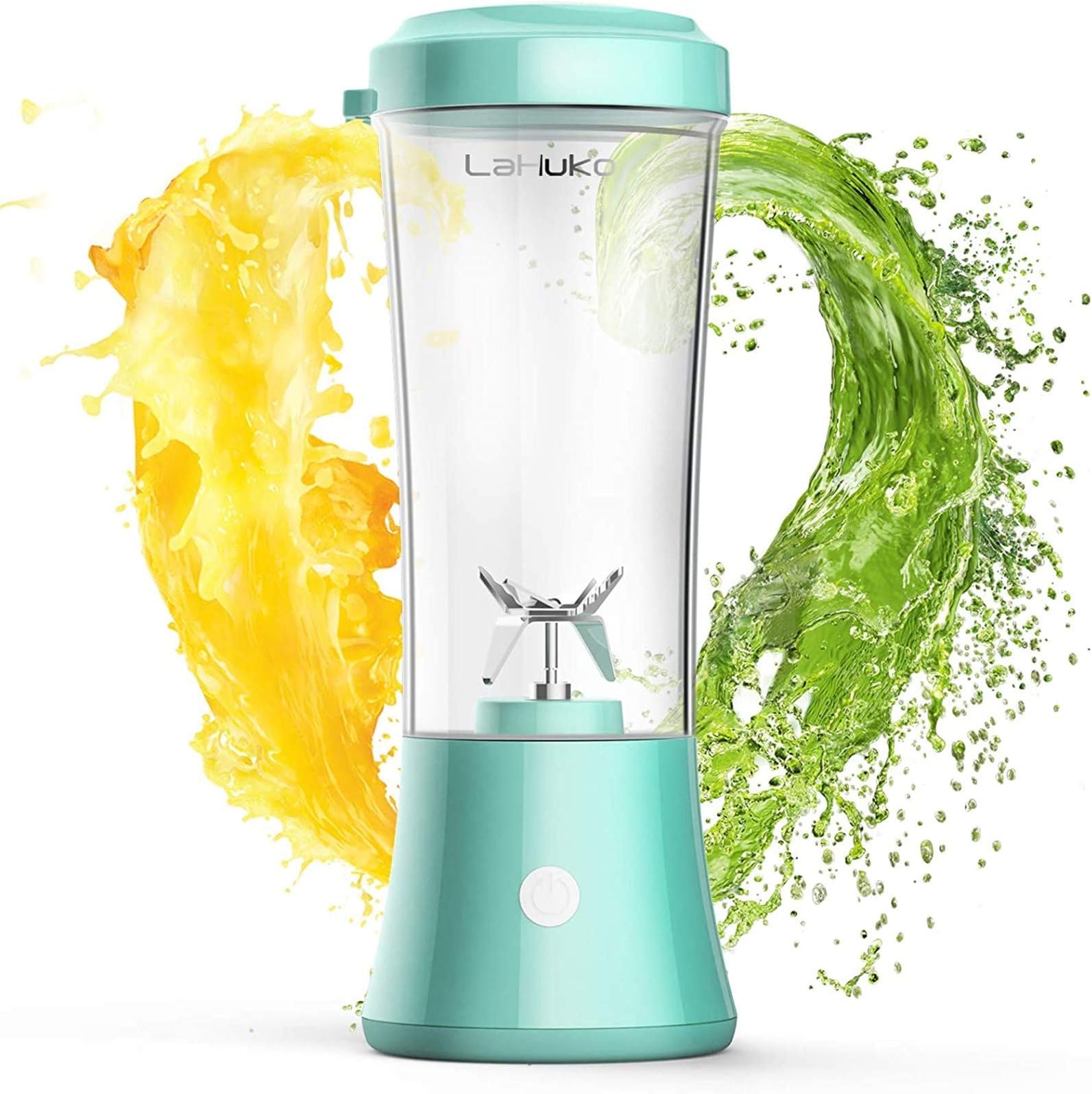 Blender Portable Blender Personal Size Blender Juicer Cup for Juice Crushed-ice Smoothie Shake with Six Blades, 4000mAh USB Rechargeable, Blender for Outdoor Picnic Travel Gym