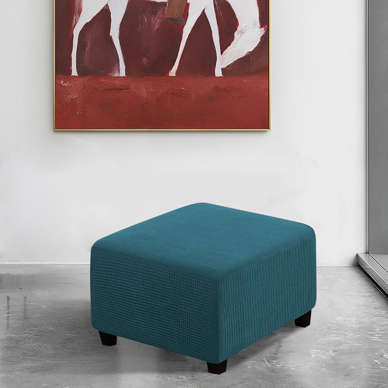 Funda Para Otomana Cuadrada XGANGM - Elástica Y Lavable, Varios Tamaños