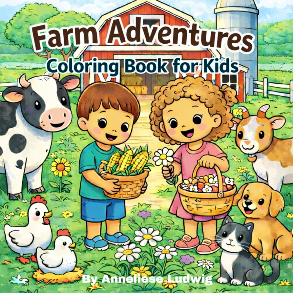 Farm Adventures: Coloring Book for Kids