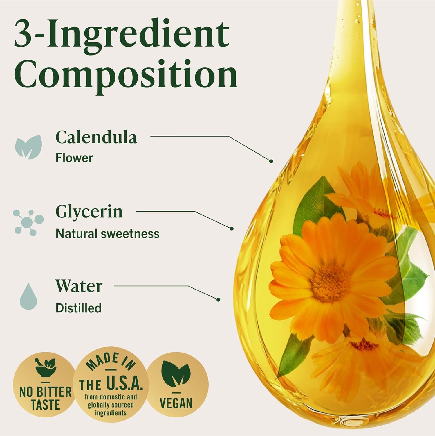 HERBAMAMA Calendula Tincture - Vegan Antioxidant & Detox Support with Calendula Extract Drops - Non-GMO, Alcohol & Sugar-Free Liquid Supplement, 42-Day Supply - Image 4