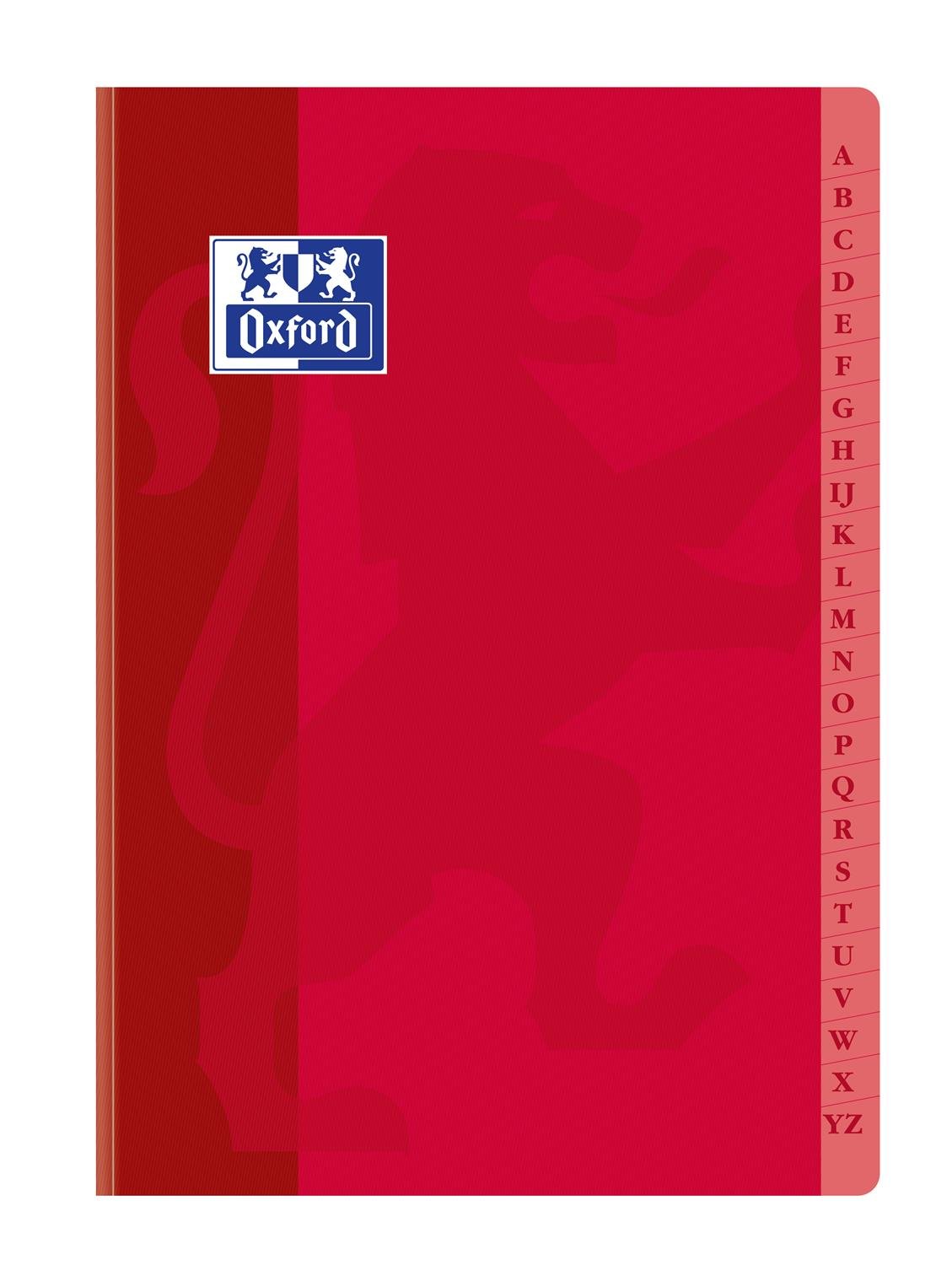 Oxford 100100709 Répertoire A4 21 x 29,7 cm 192 pages petits carreaux 5 x 5 reliure brochée