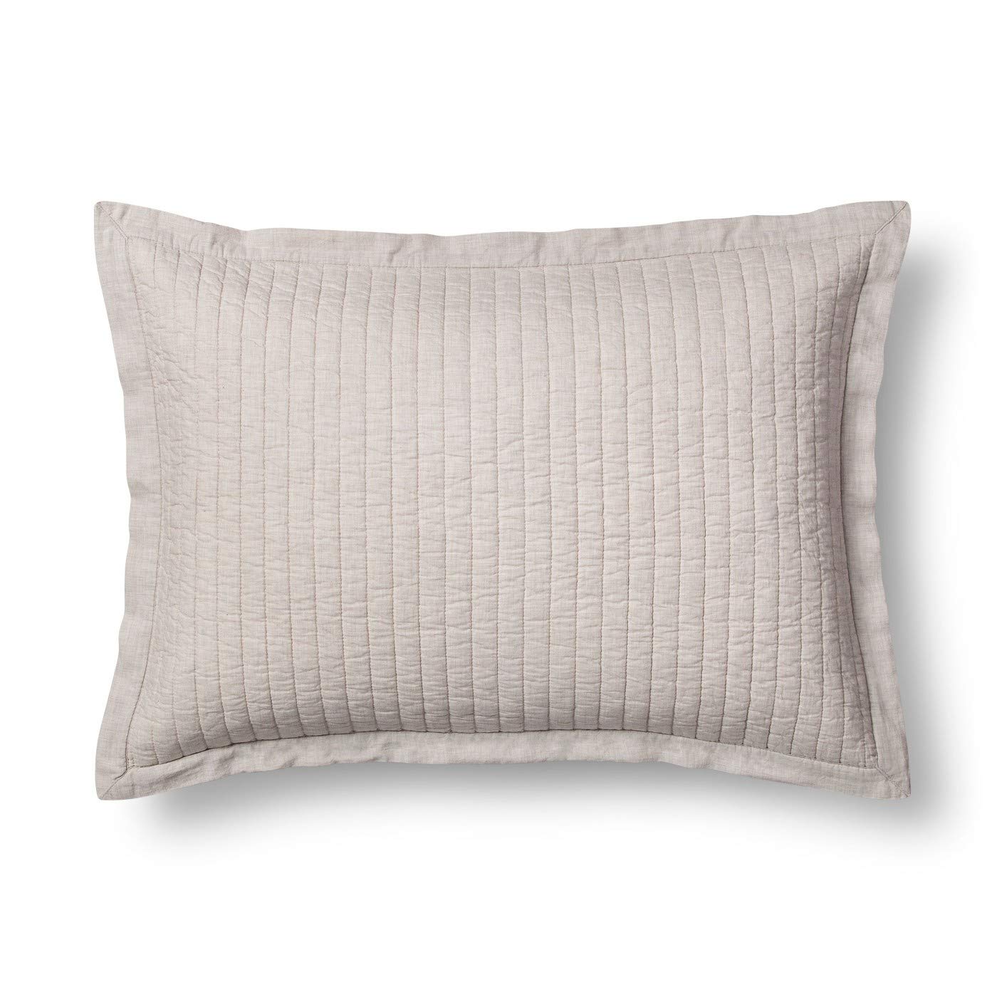 Fieldcrest Cotton Cashmere Pillow Sham Pebble Standard/Queen 20"x 28