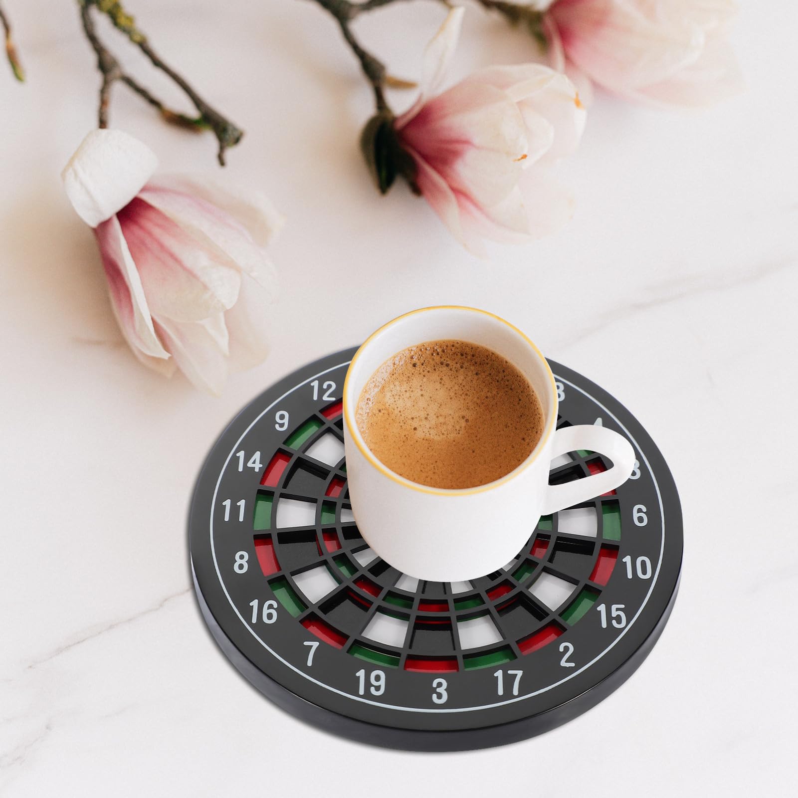 Posavasos Aislantes para Antideslizantes y Té 12 Agua Tazas Térmicos de ABS Multifuncionales Ideales Decoración y Uso Hogar