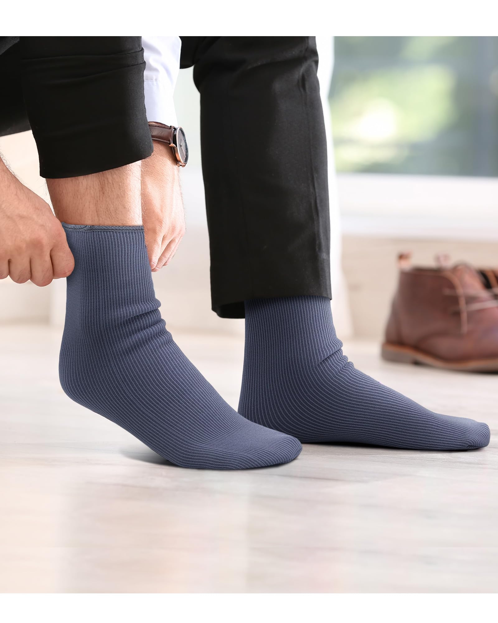 Xuhal 60 pares de calcetines térmicos cálidos de invierno a granel, calcetines gruesos con calefacción para mujeres y hombres, clima frío, senderismo