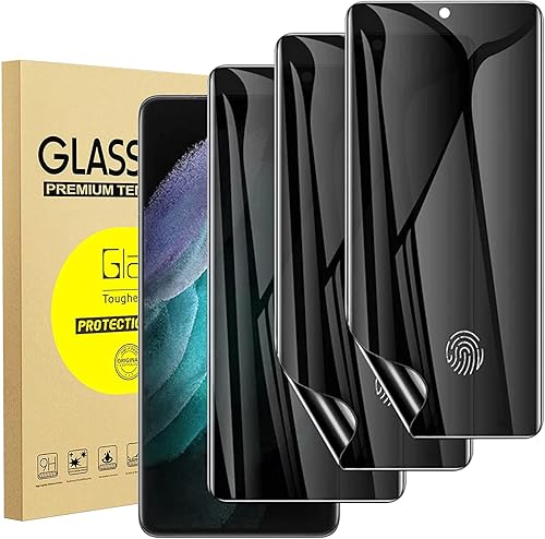 Zonyee - Protector de pantalla de privacidad para Samsung Galaxy S22 5G no vidrio película de hidrogel de poliuretano termoplástico flexible