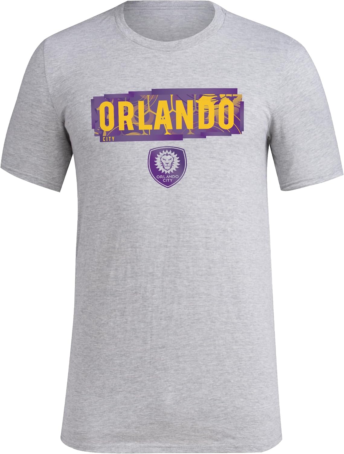 adidas Mens Orlando City Soccer Club MLS Short Sleeve T-Shirt