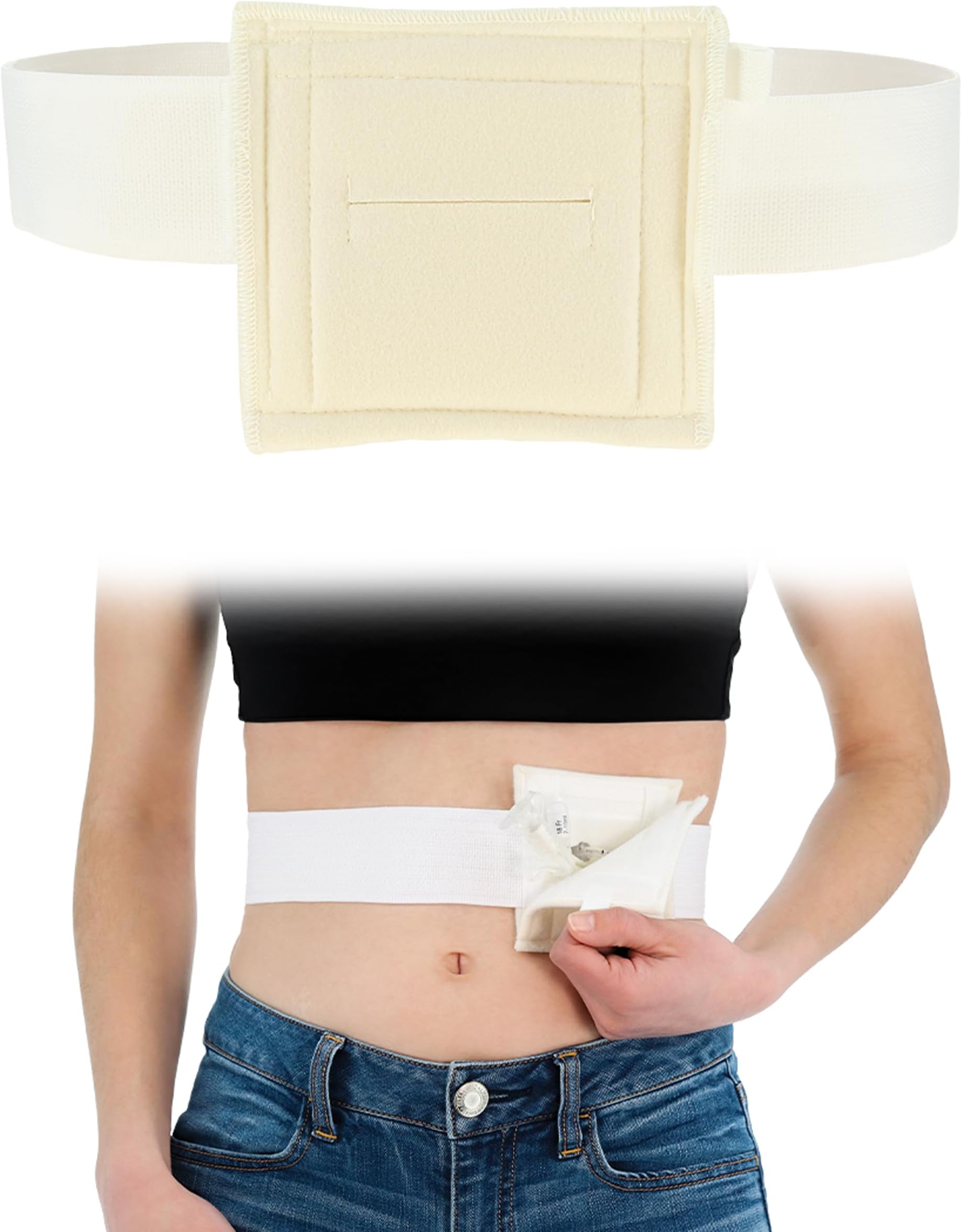 Core Products NelMed G-Tube Holder – Feeding Tube Belt Holder for PEG, G, J Tubes – Adjustable, Discreet Support for Tube Feeding – Large/XLarge (45-60 inch Waist)