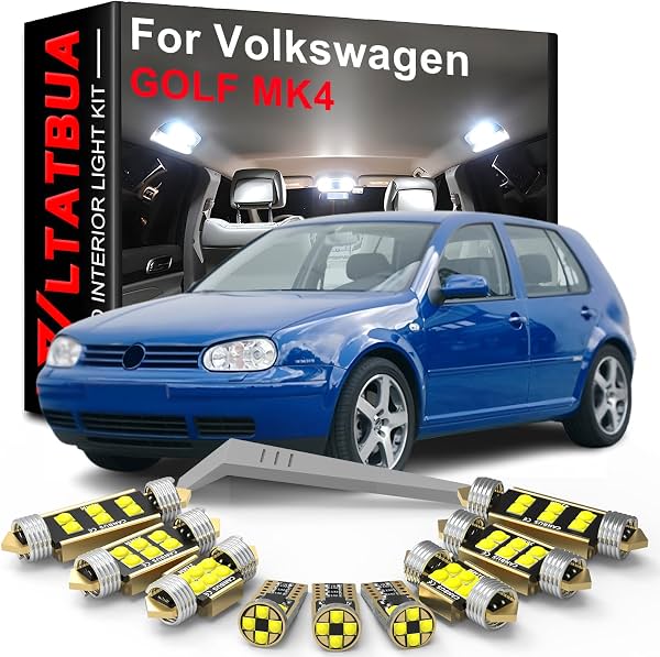 Kit de luces LED interiores de repuesto para Volkswagen VW Golf 4 MK4 GTI R32 1997-2004