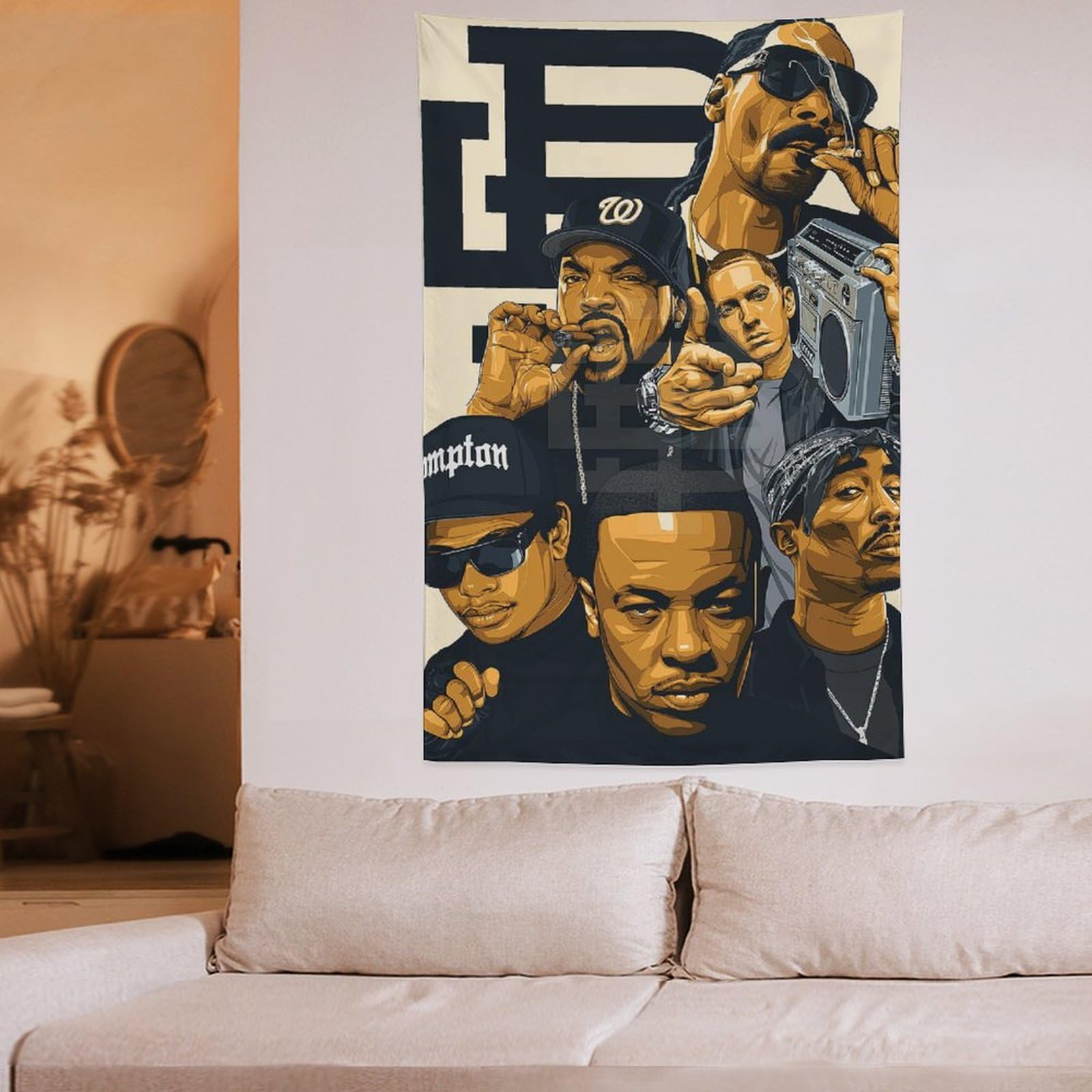13 poster con stampa artistica da parete con immagine di cantante rap, hip hop, decorazione per la casa, 152,4 x 228,6 cm