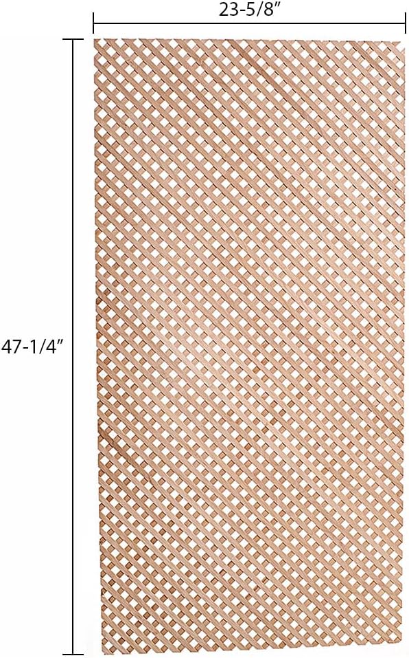 23-5/8 in. x 47-1/4 in. x 1/8 in. Unfinished Diagonal Solid Alder Mini Lattice Insert Panel