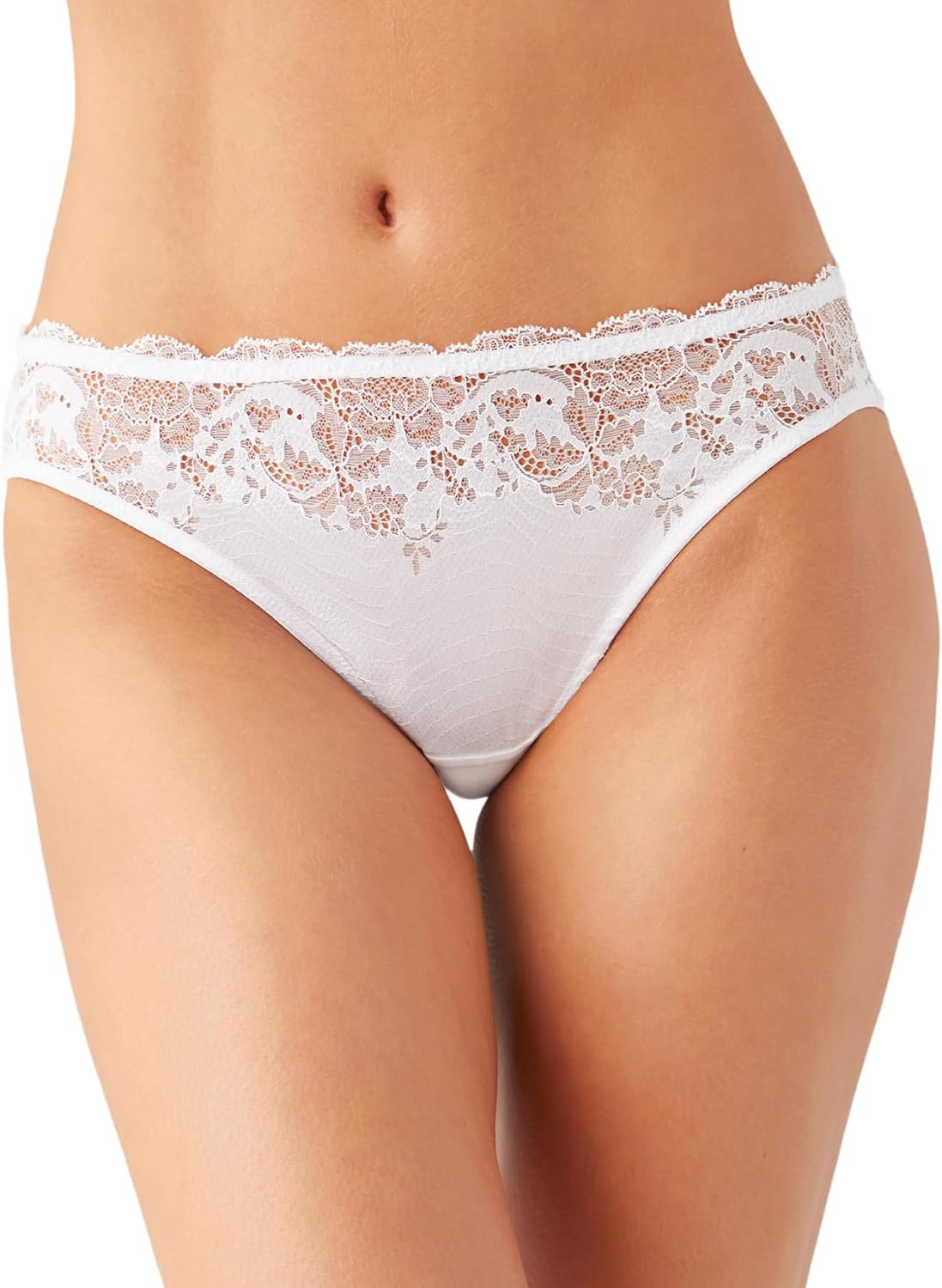 Wacoal womens Modern Affair Lace Stretch Satin Moderate Coverage Bikini Panty, 846281