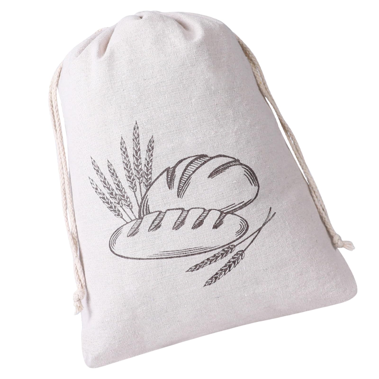 Blend Bread Storage Pouches Drawstring Food Safe Fabric for Homemades Artisanal Loaves Bakery Cotton Bag