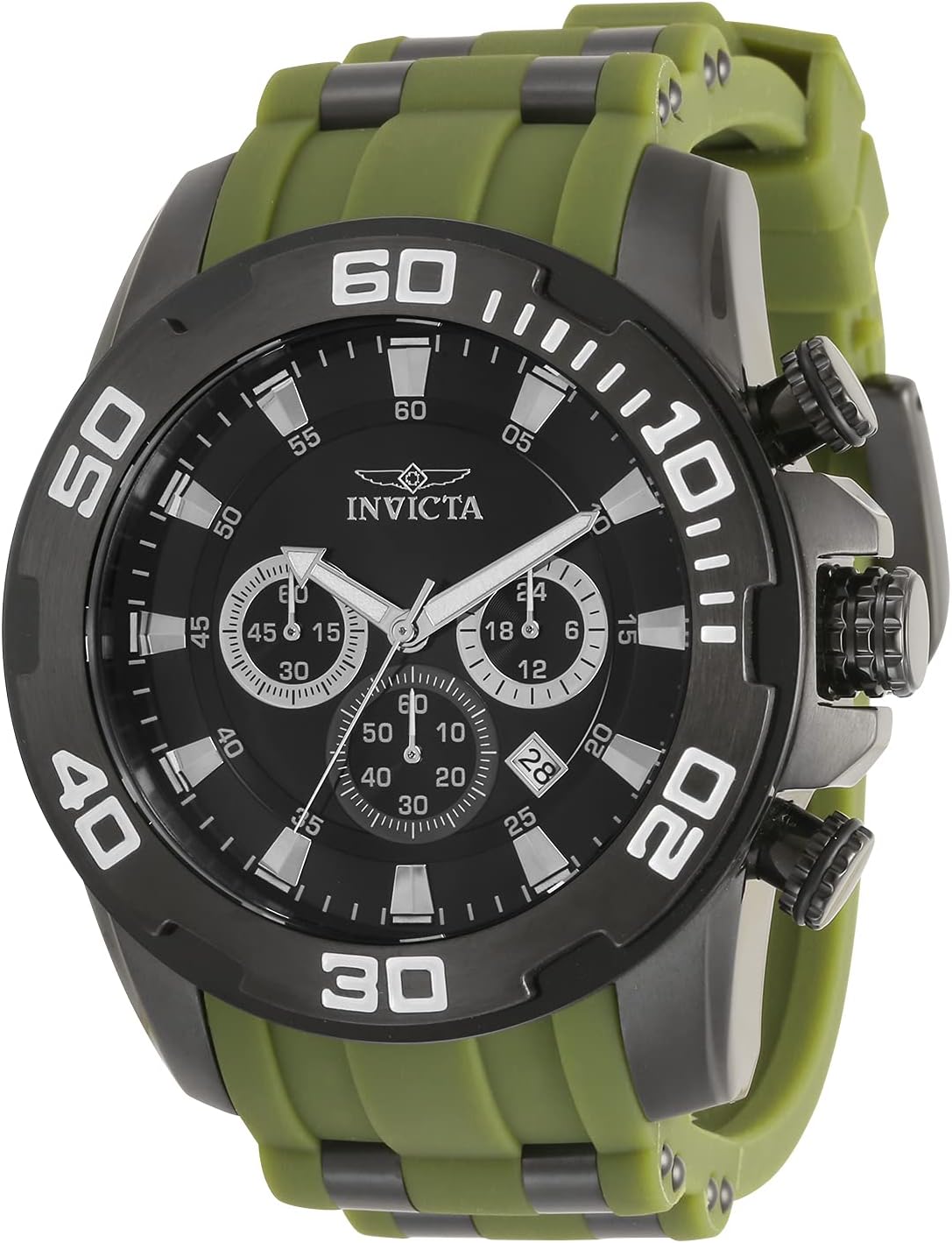 Invicta Men’s Pro Diver Scuba 50mm Stainless Steel, Silicone
