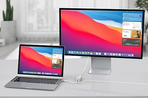 Vista 12 de UPTab Adaptador USB-C Tipo C a Mini DisplayPort 4K a 60Hz, Plateado Plateado,Grafito,https:/ www.Yaxa/dp/undefined