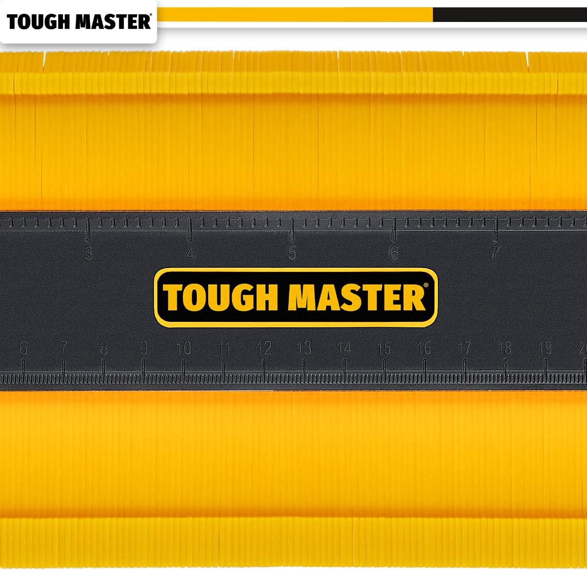 TOUGH MASTER Contour Gauge DIY 10 inch Precise Corner Angle, Tile