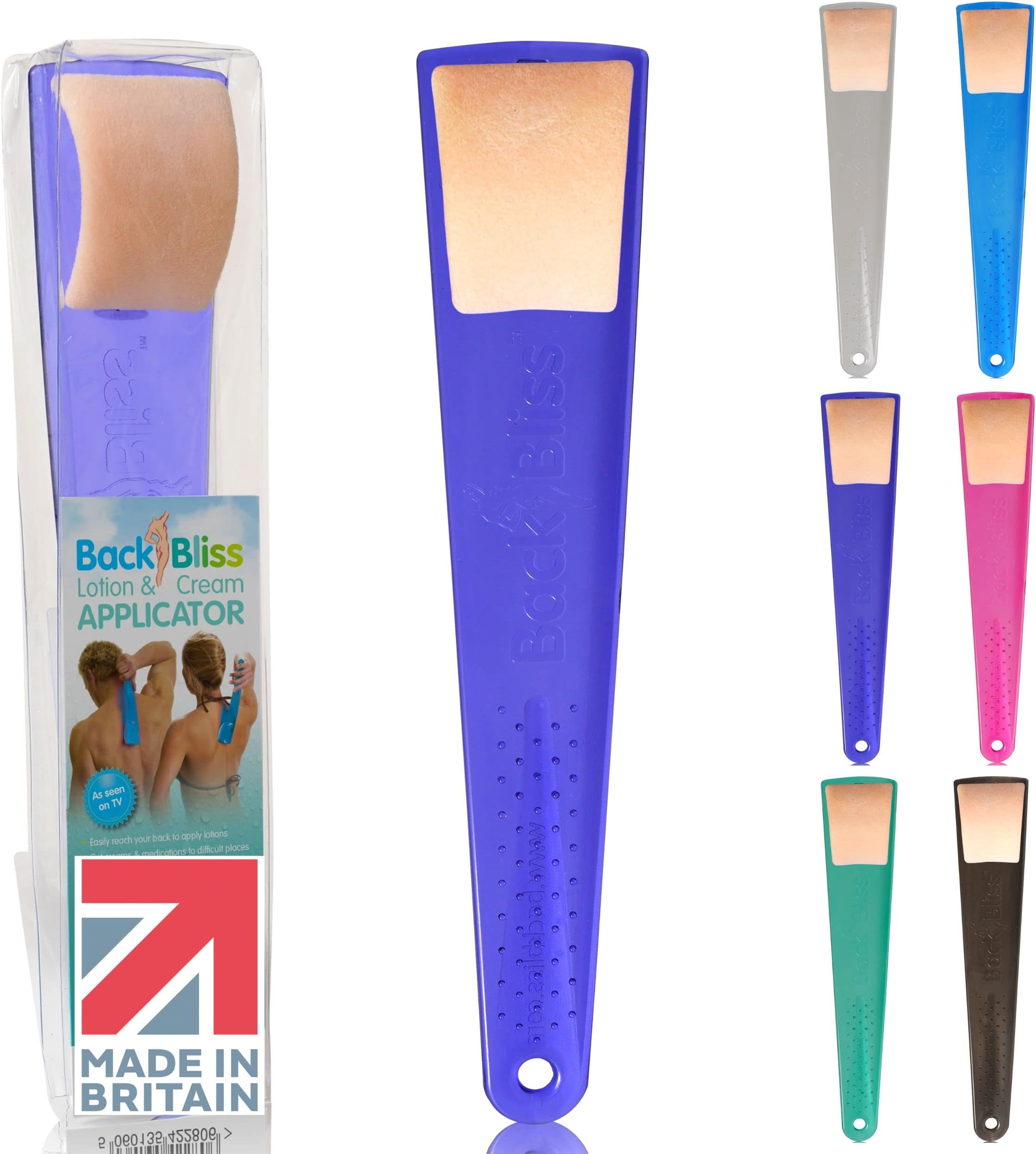 Sponsored Ad – Easy Lotion Applicator for Backs - Made in Britain for Men and Women Purple