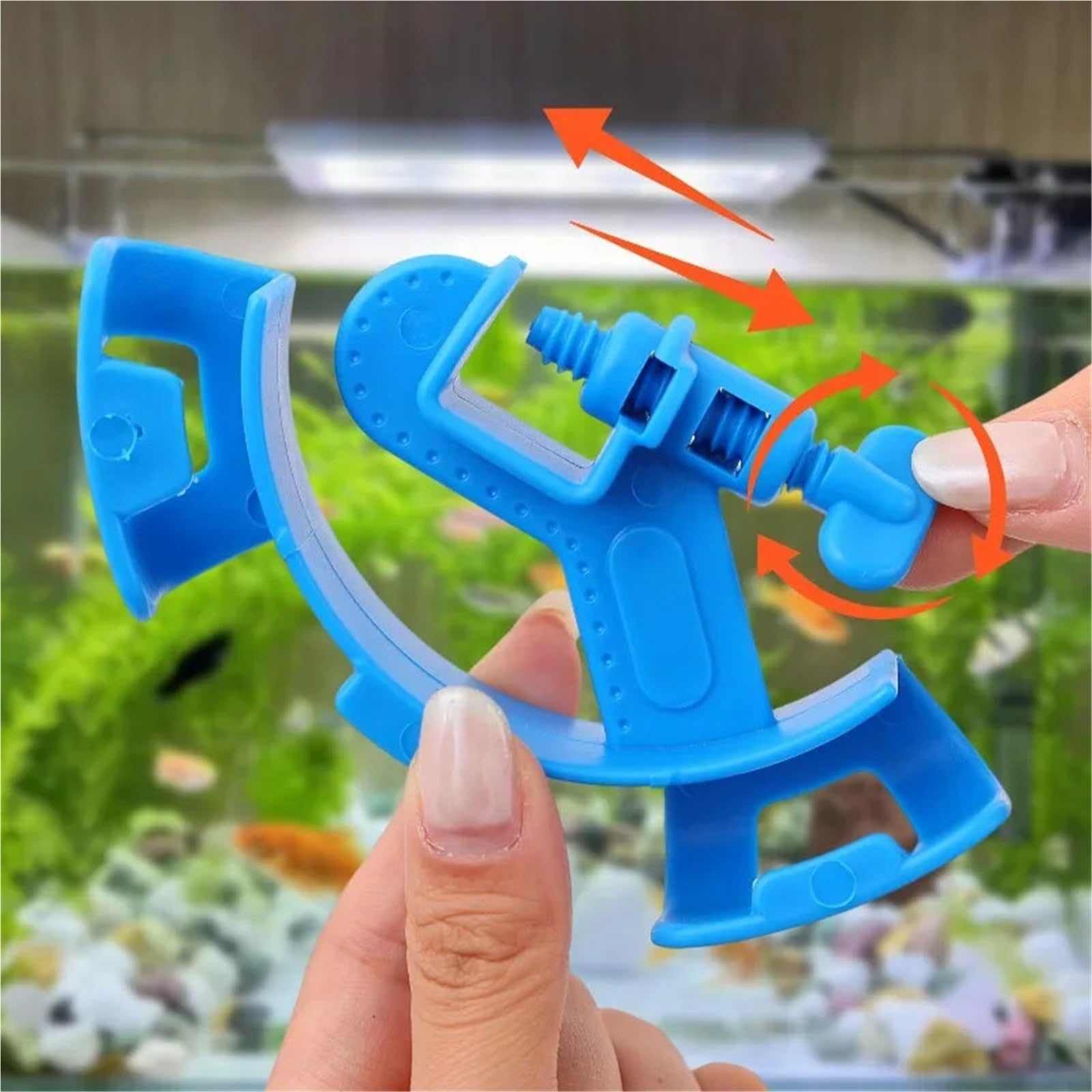 Lot de 20 supports de tube d'entrée et de sortie d'aquarium - Support de fixation pour tuyau d'eau - Pour fixer fermement le tuyau d'eau - Bleu