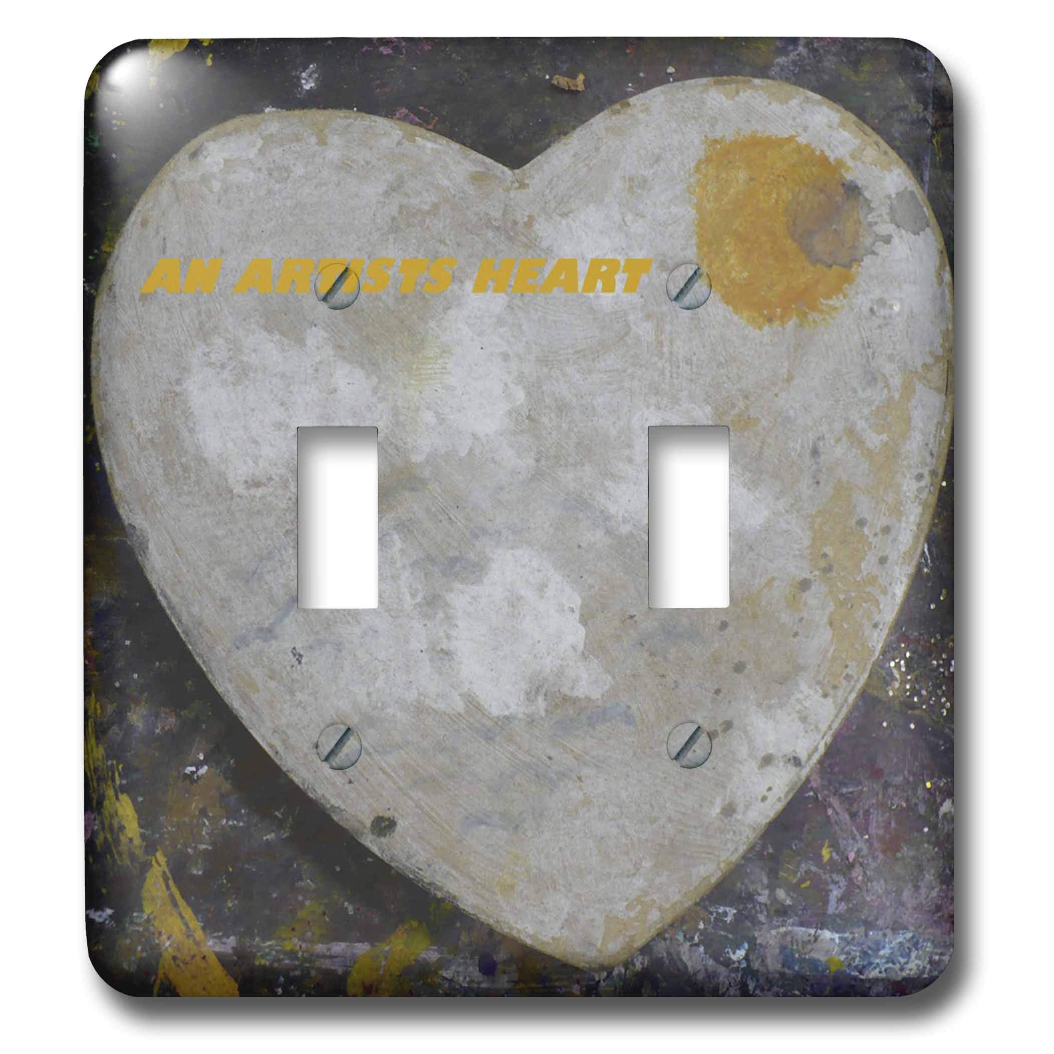 Interrupteur à bascule en cœur multicolore 3dRose lsp_34924_2 pour décoration murale