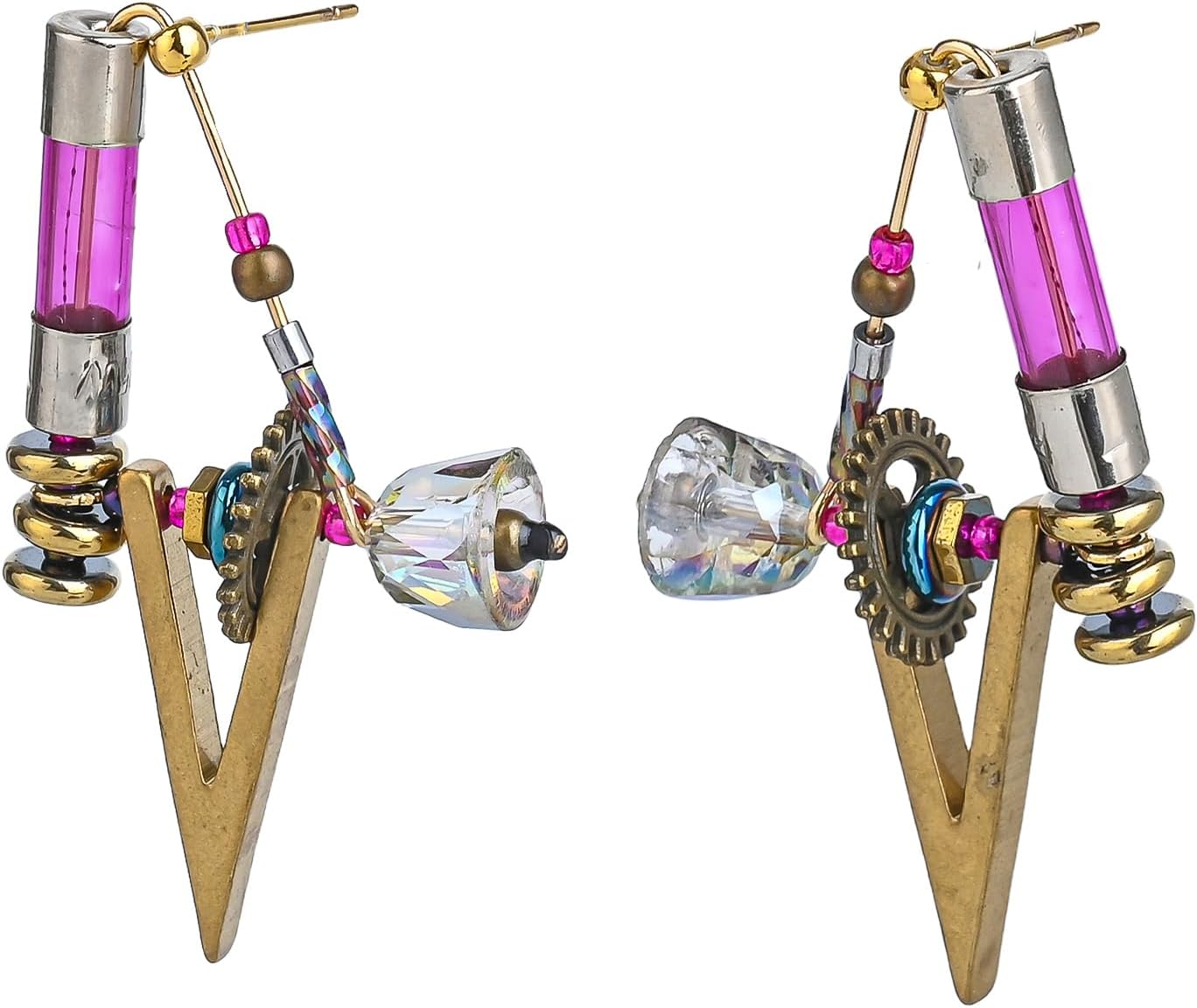 Gothic Earrings Punk Drop Dangle Earrings Unique Jewelry Gift for Women - Image 4