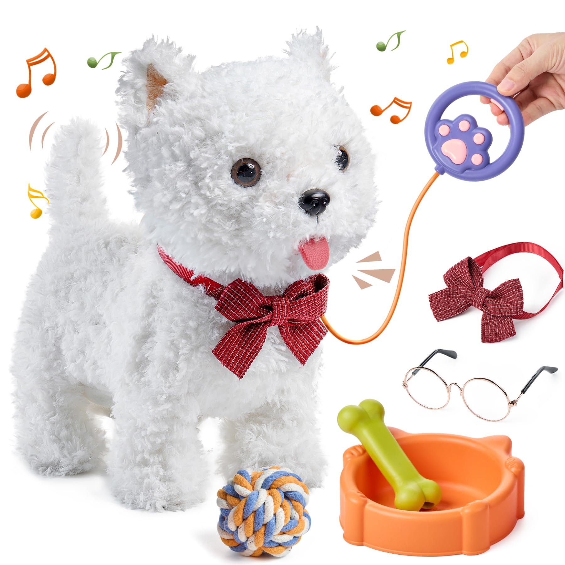 Amazon.com: eJog Pup Walking Dog Toy with Leash, Remote Control