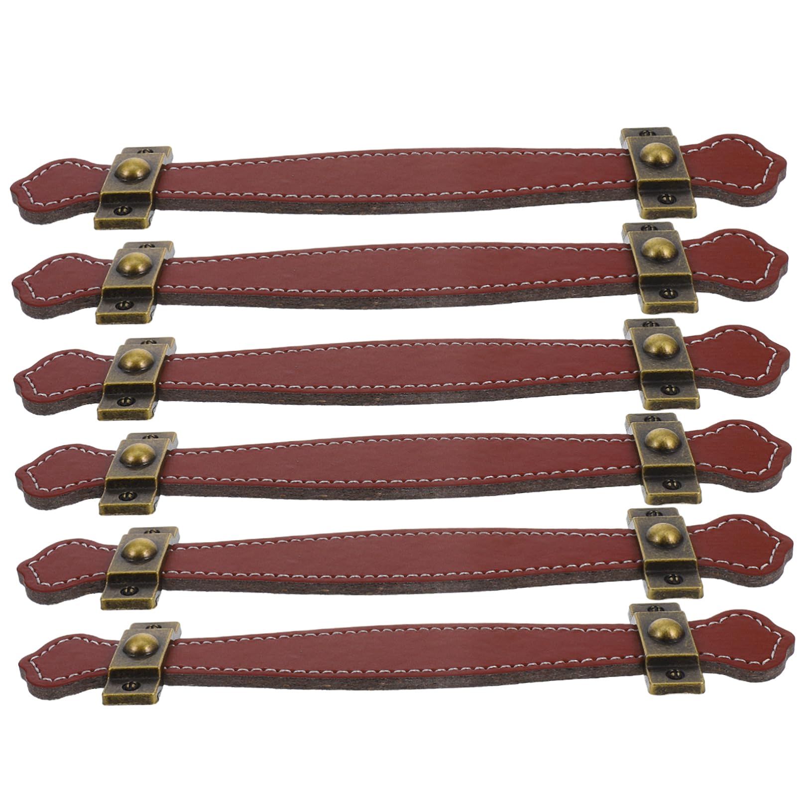 Tiradores de cuero para muebles y armarios: set de 6 asas vintage LIFKOME para cocina