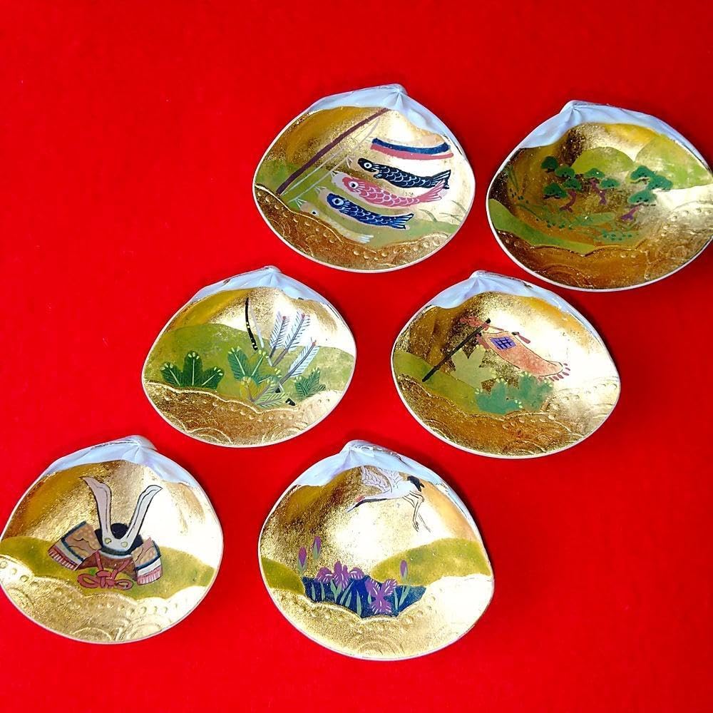 Toshi 純金泊 京洛の秋 貝桶と貝合わせ Toshi 純金泊 京洛の秋 貝桶と