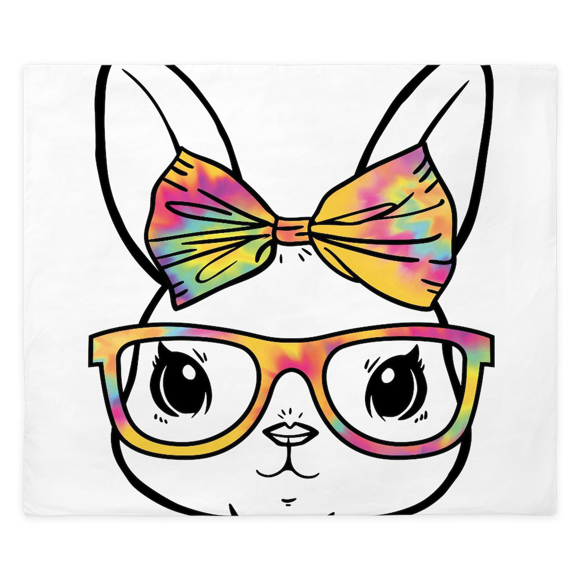 CafePress Bunny Cute King Duvet Cover, Printed Comforter Cover, Unique Bedding