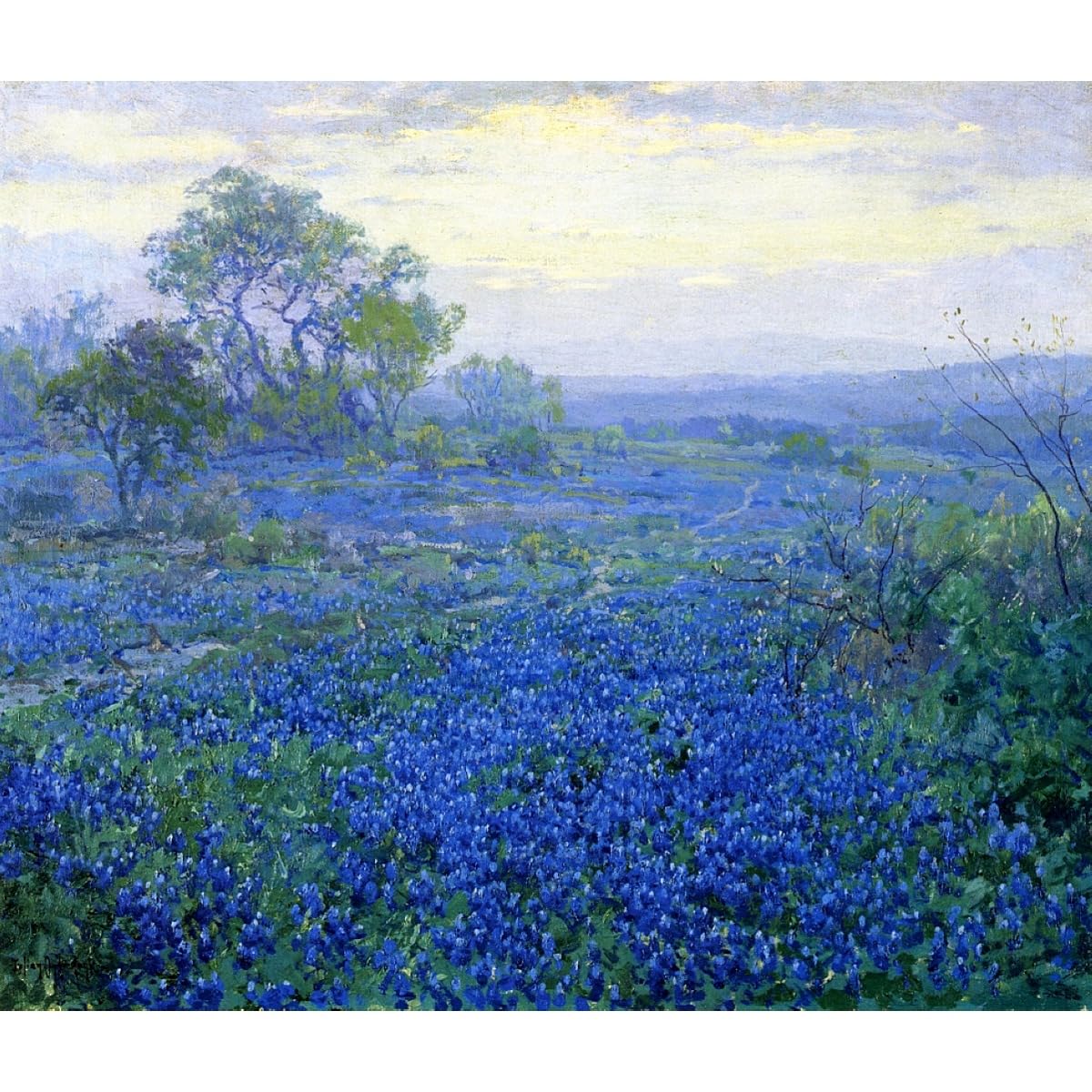 Toile roulée A Cloudy Day Texas 1918 décoration murale art - 2