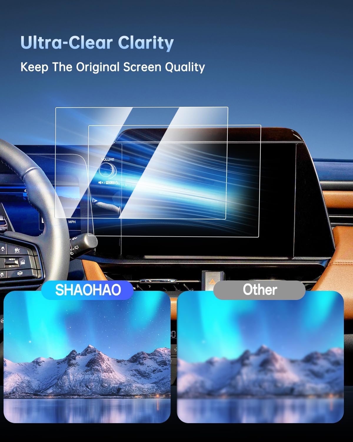 SHAOHAO for 2026 Subaru Outback Screen Protector 2026 Subaru Outback Accessories (Premium/Limited/Touring/Wilderness/Limited XT/Touring XT) 12.1 Inch Display 9H Clear Glass Anti Fingerprint & Scratch