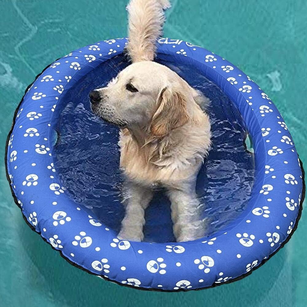 Salvagente Gonfiabile per Cani, Tessuto Oxford Antigraffio, Antiscivolo e Senza BPA, Portatile Salvagente per Animali Domestici, Perfetto per Spiagge, Piscine e Laghi in Estate