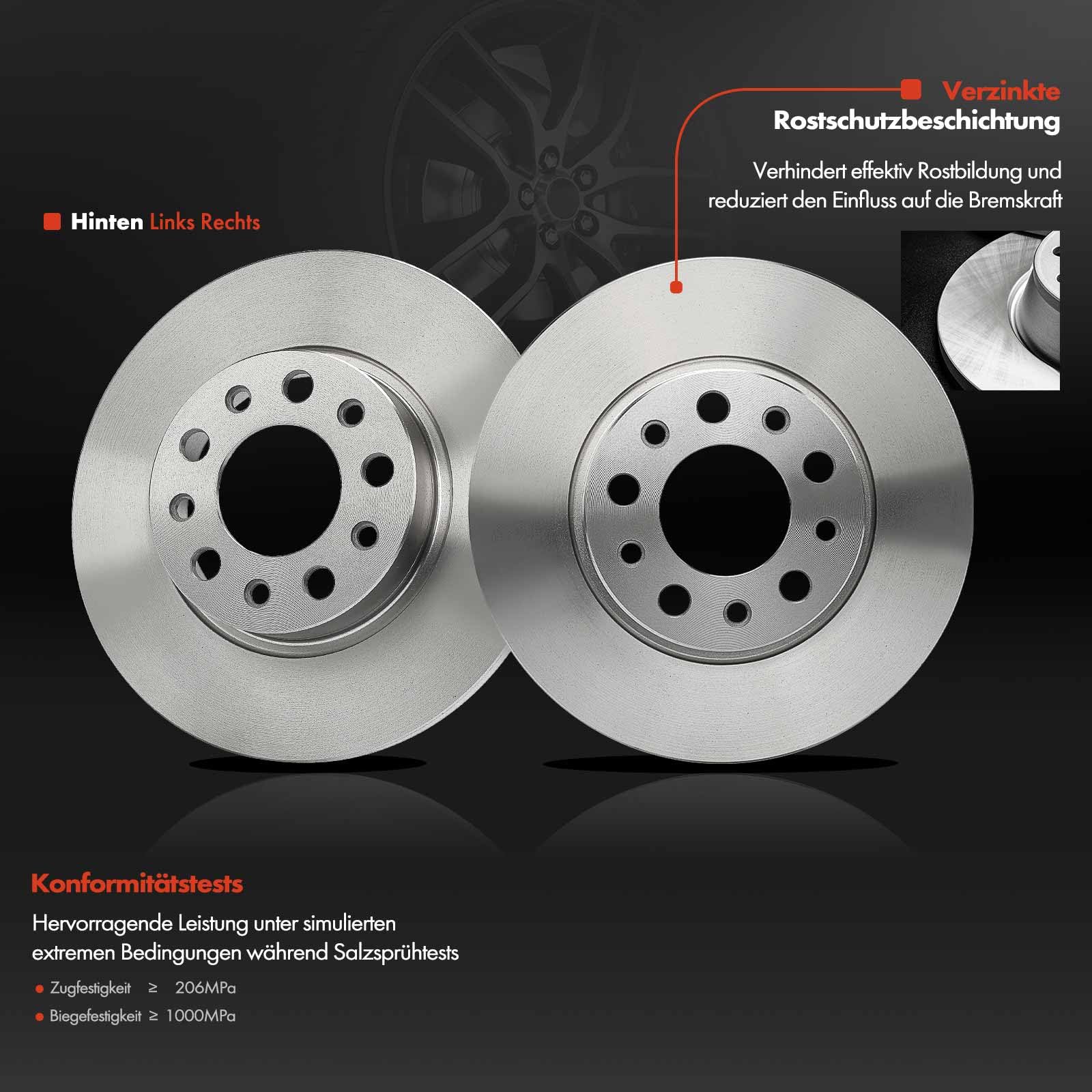 Kit Frein Avant Frankberg - 2 Disques + 4 Plaquettes - Compatible Opel Corsa C, Combo, Meriva
