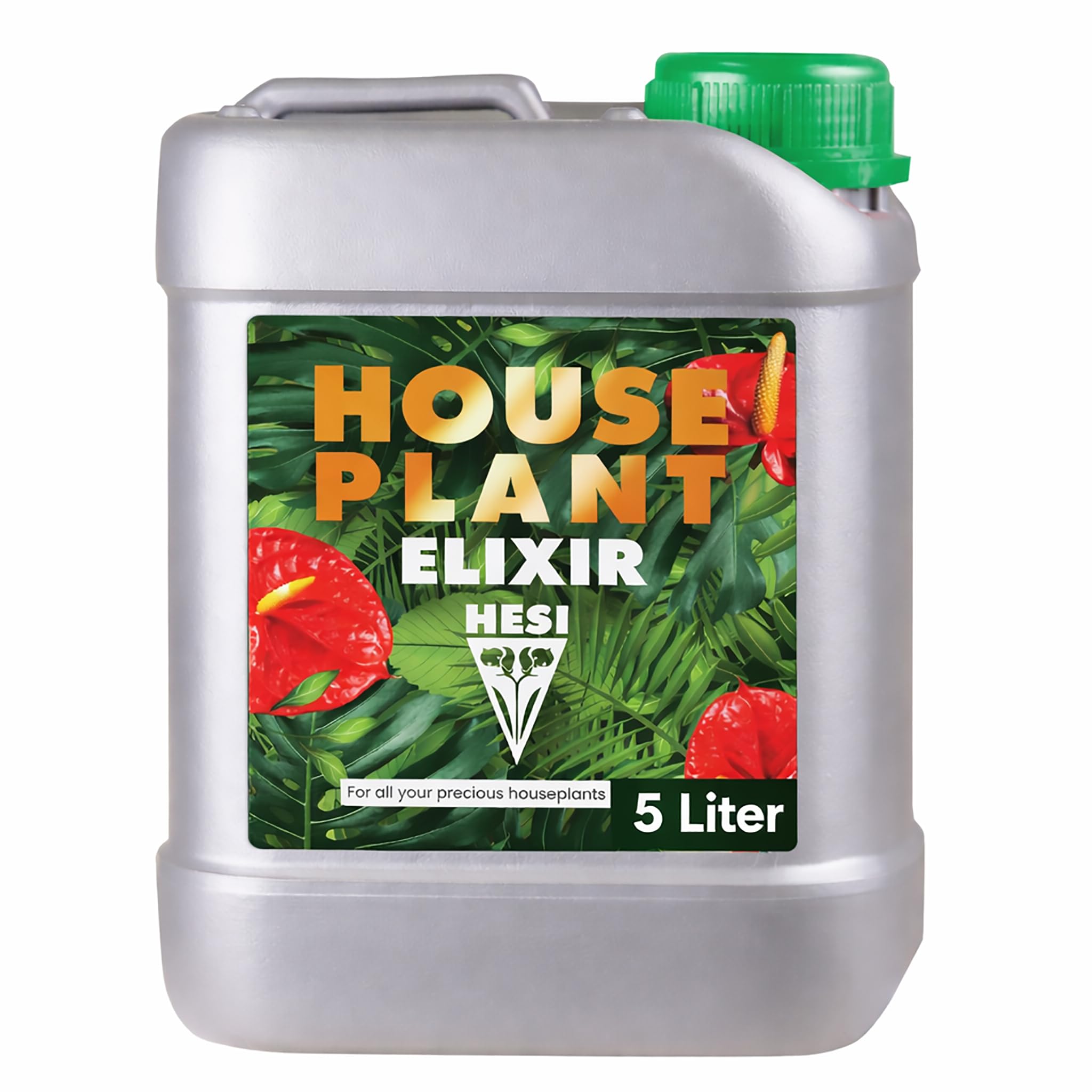 HESI House Plant Elixir 5 Liter + HESI Auslasshahn | Zimmerpflanzen-Grow-Dünger Flüssigdünger Pflanzenpracht