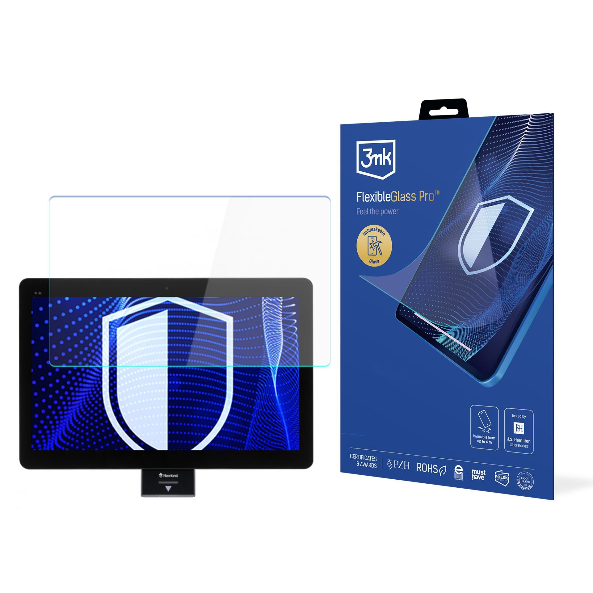 3mk FlexibleGlass Pro do Newland NQuire 1500 Mobula II Szkło Hybrydowe Nietłukące Przezroczyste