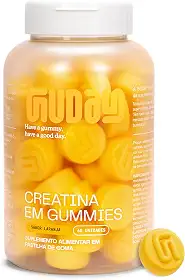 Guday Creatina Monoidratada em Gummies 60 Gomas Sabor Laranja – Suplementação Prática e Refrescante para Sua Rotina de Treinos