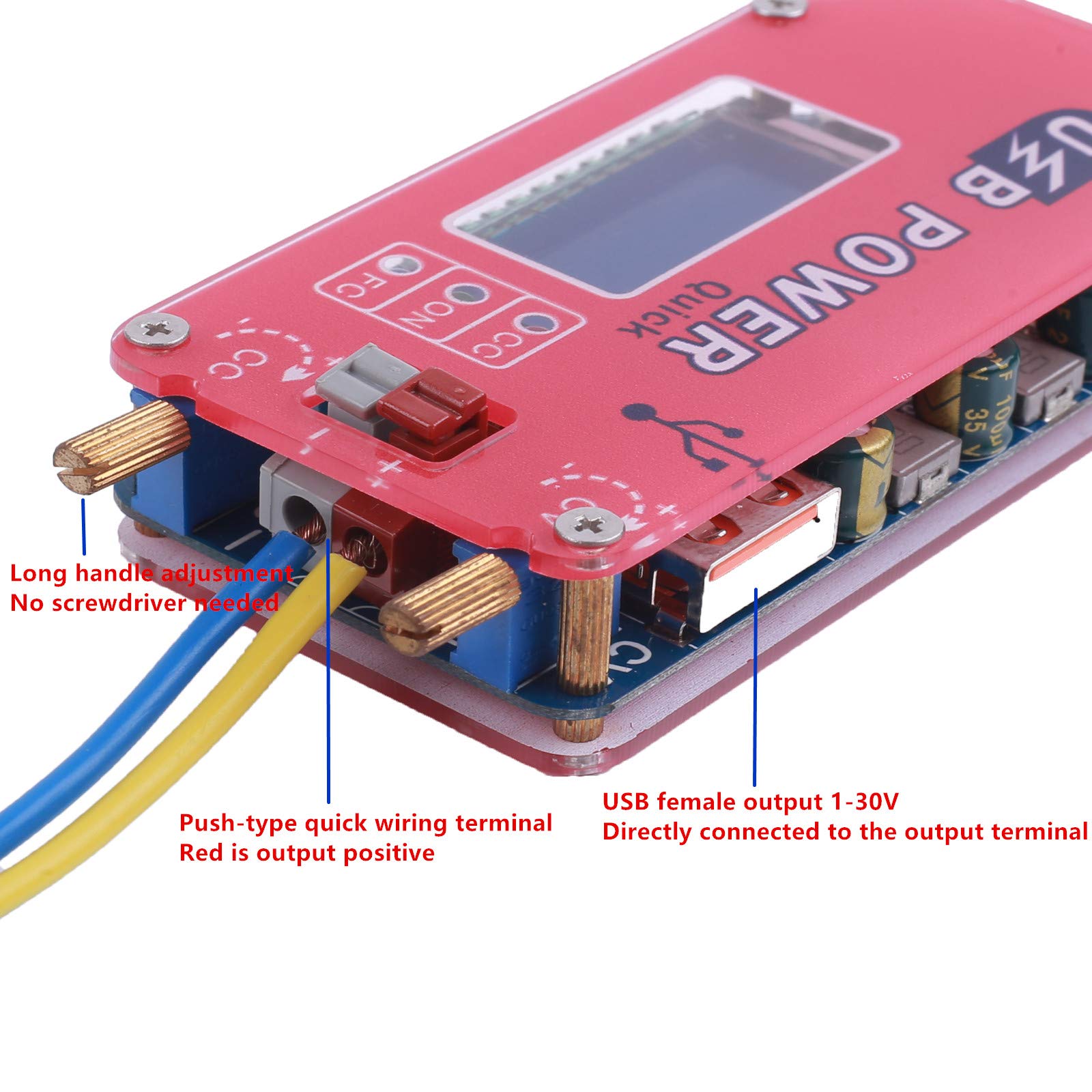 Verstellbares USB-Netzteil 4–13 V Auf 1–30 V – Mit QC-Trigger & LCD Für Arduino & Co.