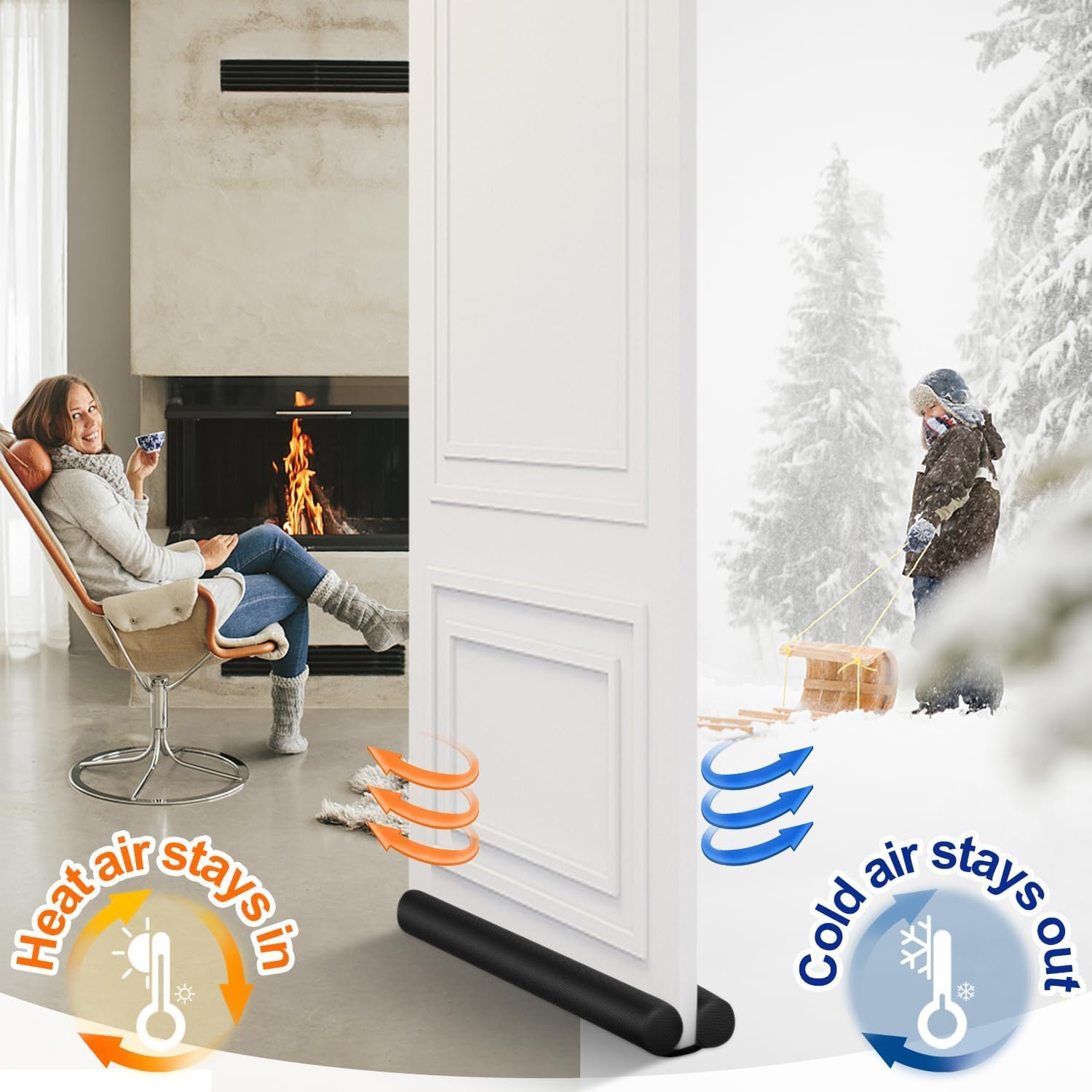 Door Draft Stopper - Soundproof & Energy Saving -8 Door Draft Stopper - Soundproof & Energy Saving -8