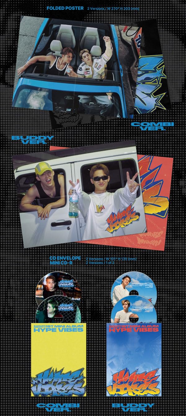Amazon.com: CxM HYPE VIBES 1st Album [BUDDY Ver.] CD + Photobook +