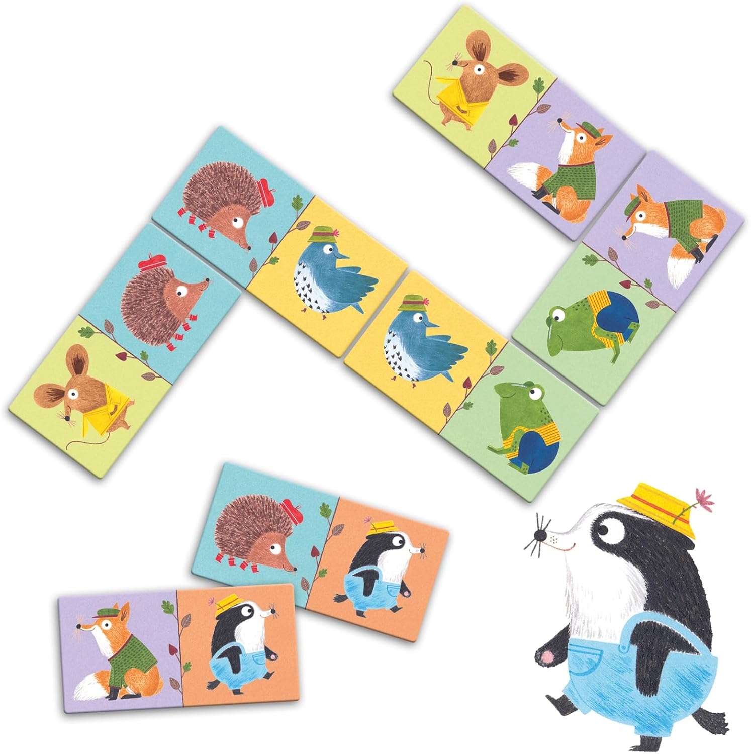 DJECO Animals Domino My Frist Game, Multicolor