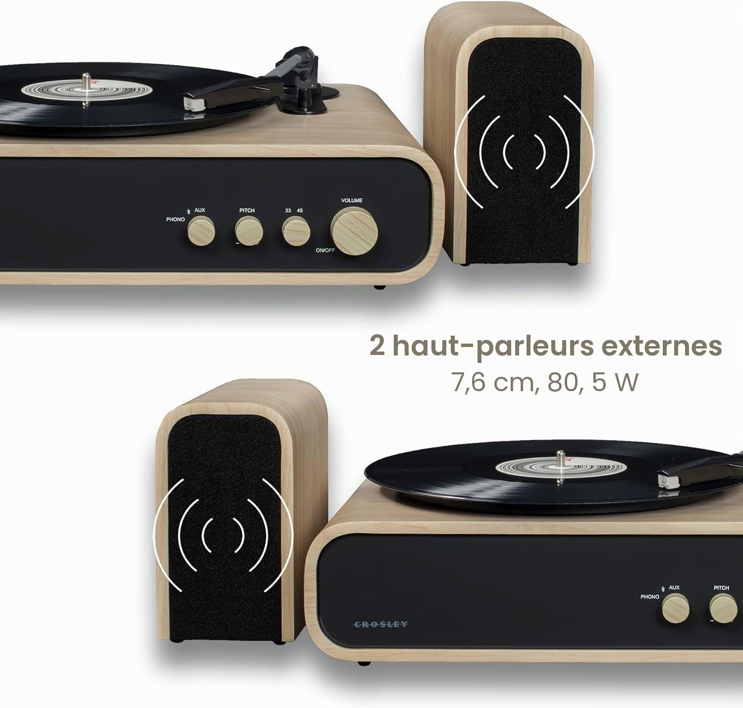 Crosley Gig Tourne-disque Bluetooth Nature